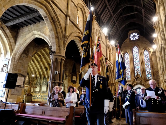 During the service