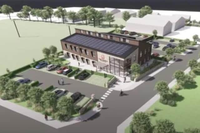 A computer generated image of the new North York Moors National Park Authority headquarters shown to members. Picture: NYMNPA