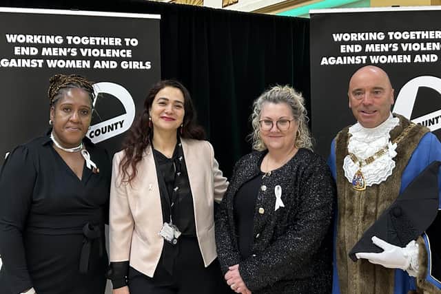 Professor Margaret Ikpoh (Deputy Lieutenant of the East Riding of Yorkshire), Councillor Zahra Saribal, Lisa Squire (mother of Libby Squire and founder of Libby’s Legacy and the It Does Matter campaign) and ERYC chairman Councillor Liam Dealtry.