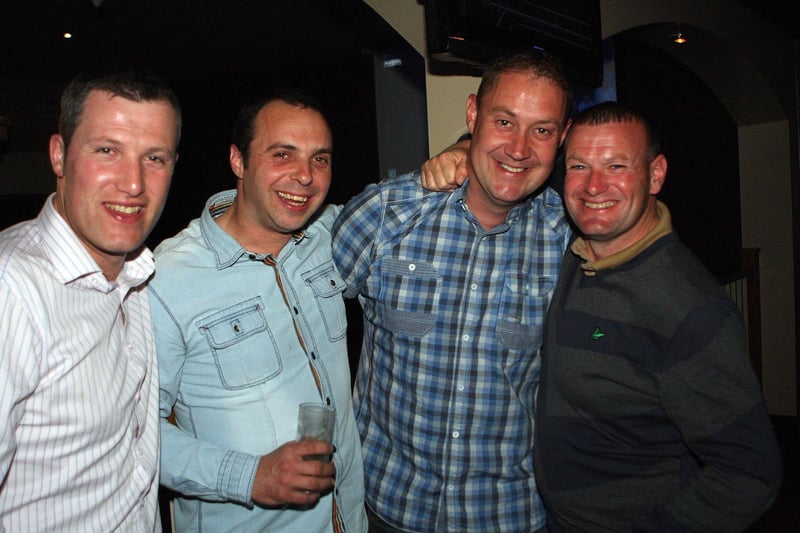 Paul, Michael, Neil & Martin celebrating Neil's 40th in Barbican.
132344g