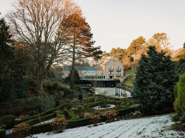 View of the hotel and grounds.