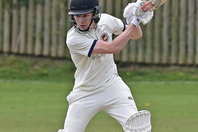 Charlie Baldwin batting for Forge Valley v Brompton 2nds . Photo by Simon Dobson