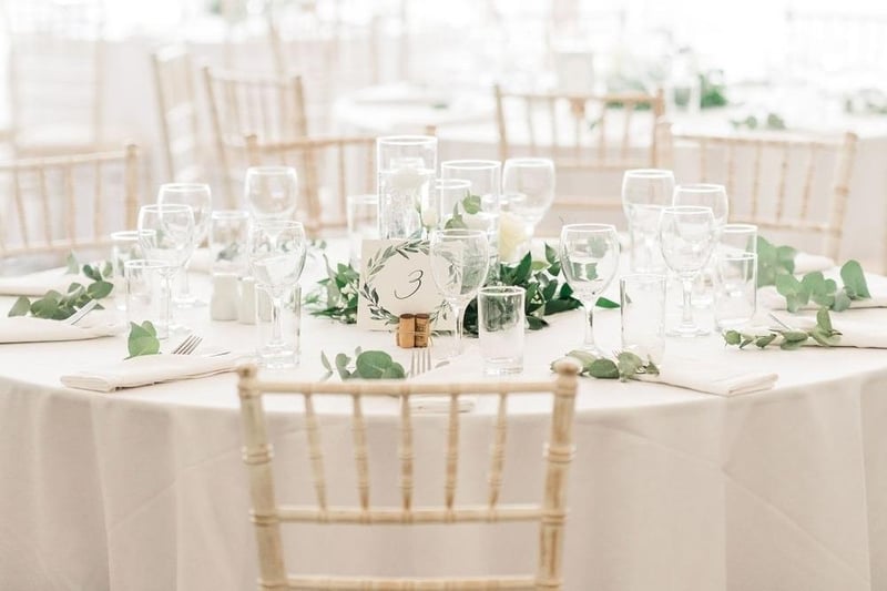Celebratory drinks at the ready on the wedding table.
picture: LSM Photography