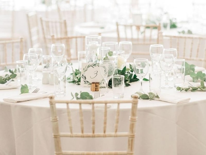 Celebratory drinks at the ready on the wedding table.
picture: LSM Photography