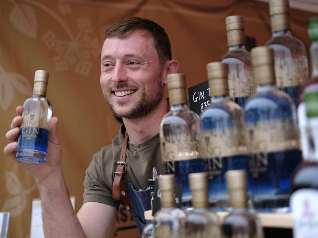 Gin on sale at the festival.Richard Ponter, Visit Malton CIC