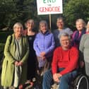 Peace campaigners calling for an end to the genocide in Gaza.