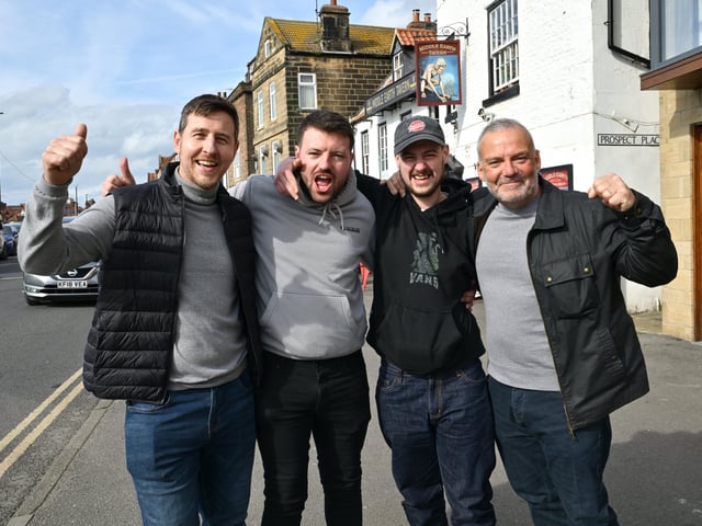 Having a blast on the pub crawl. photo: Richard Ponter