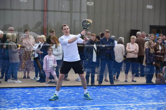The crowds flocked to Scarborough RUFC to see the new Padel courts being opened.