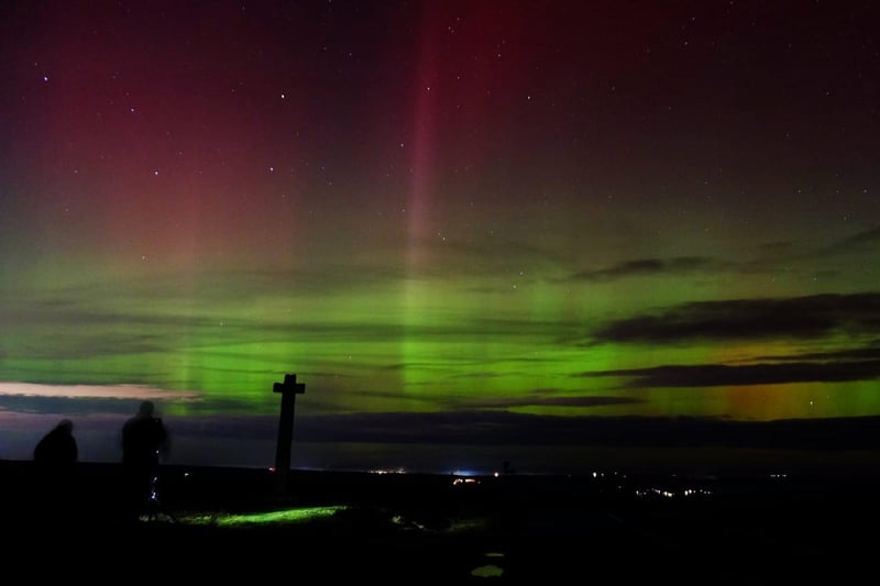 Stunning aurora over the North York Moors at Ralph's Cross.
picture by Lizzie Watson.