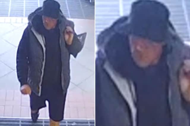 Police are asking for anyone who recognises the man to contact them