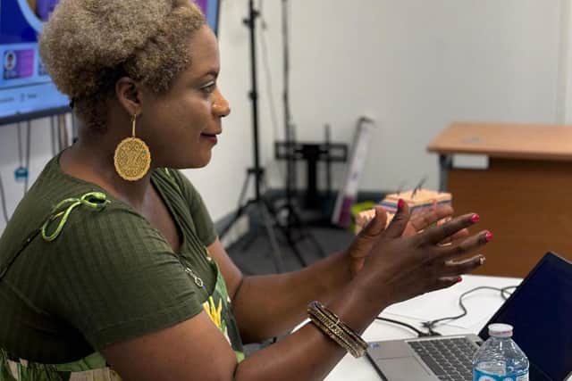 Agnes Maarufu, founder of the Leeds Private Trichology Clinic, who launched her new business at Leeds Media Centre