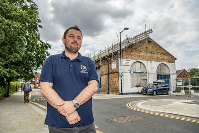 Local architect Geremy Britton has succeeded in getting a Victorian goods shed listed which is sited by Bridlington Railway Station. Photo: Yorkshire Post/Tony Johnson .