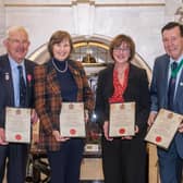 From left, Peter Sowray MBE, Helen Swiers, Jill McMullon (representing John Blackie) and Cliff Trotter, who were in attendance at yesterday’s extraordinary meeting.