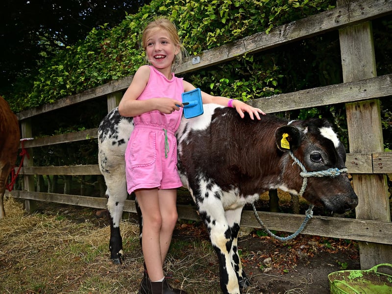 Annabel Cuddons preparing at the show. photo: Richard Ponter