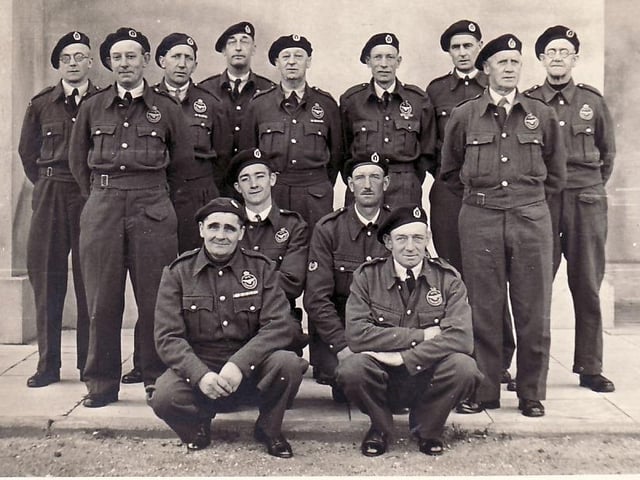 This photo shows members of the Flamborough Observer Corps.