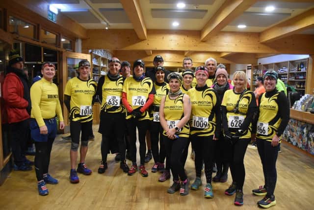 The No Ego Torch Challenge Dalby runners from Bridlington Road Runners line up.