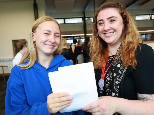 Lucy Carson with Staff Danika Waddell.