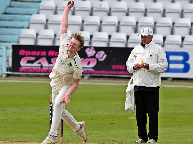Harrogate bowler Jonathan Macgregor.