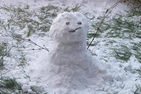 A snowman in Bridlington!