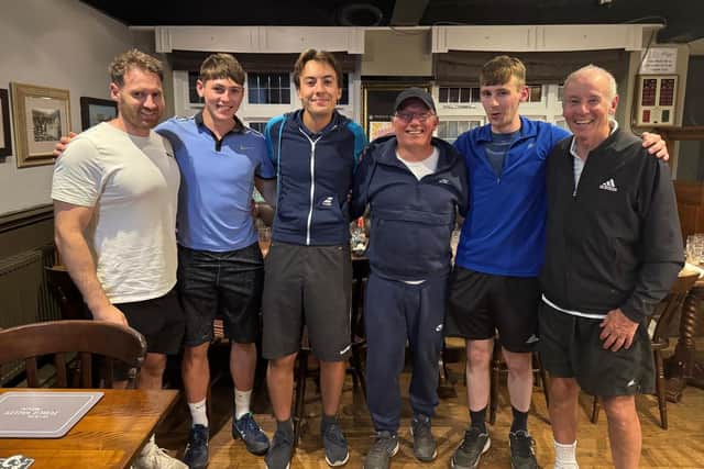 The Hackness and Scarborough Men's A team were edged out 5-4 in a thriller by high-flying Brandesburton. Photo by Mark White