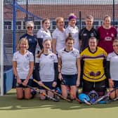 Whitby Hockey Club Ladies line up for their final home game of the season.