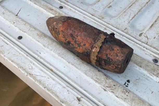 The unexploded ordnance made quelling the blaze far more complicated than first anticipated.