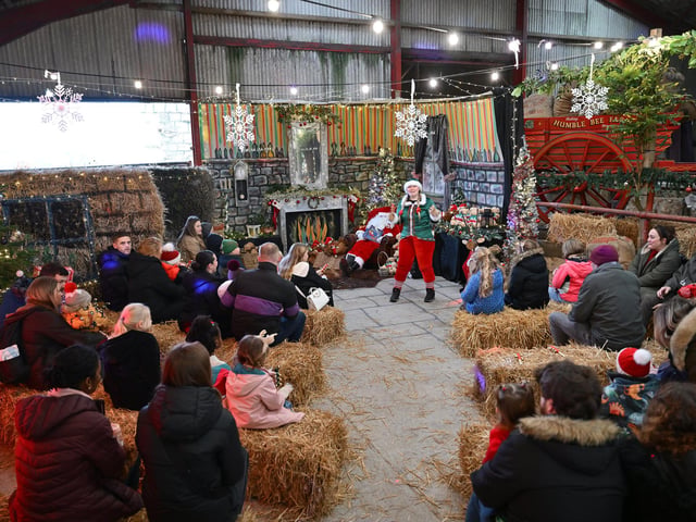 Stunning decorations make the farm festive and fun.