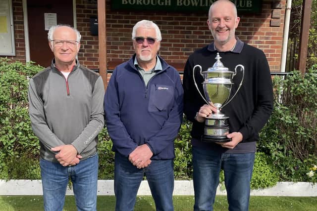 Andy Adamson edged past Dave Pryce to win the Malton Cup thriller at Borough Bowling Club