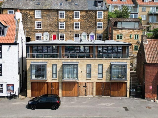 The contemporary style town house facing the harbour was built in 2020.