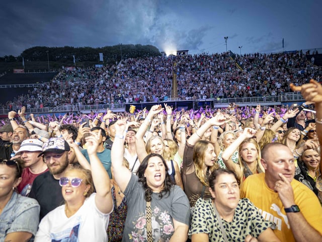 The crowd was absolutely electric, buzzing with excitement.