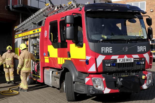 Firefighters said the family had a "lucky escape".