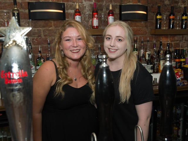 Paige & Beth offering service with a smile in The Waterhouse.