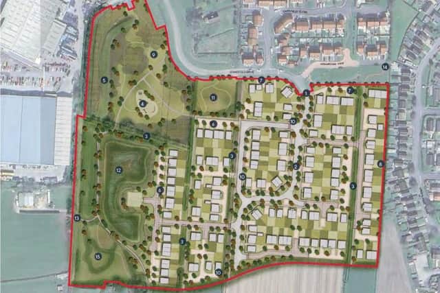 An indicative layout of the proposed housing in Pickering. Image: Persimmon Homes.