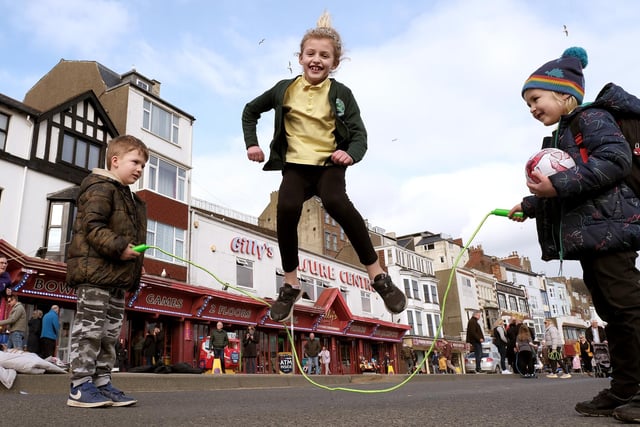 Children in the area get the afternoon off school to go skipping.