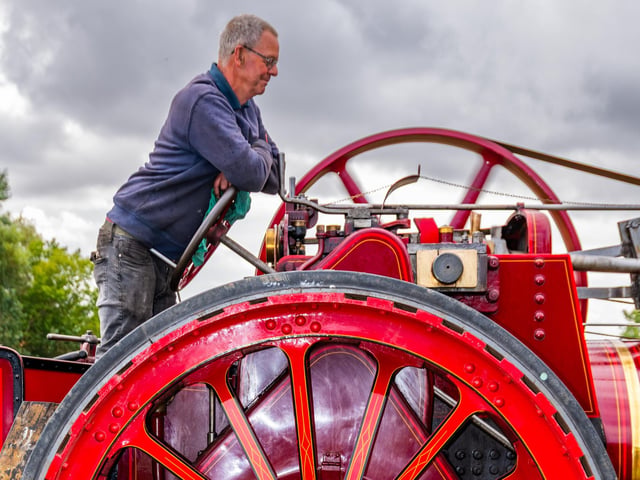 The event featured vintage cars, tractors, fire engines, military vehicles, traction engines and working displays.