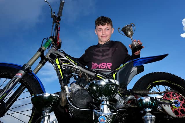 Trials Bike Champ Bill Reeves.. pic Richard Ponter