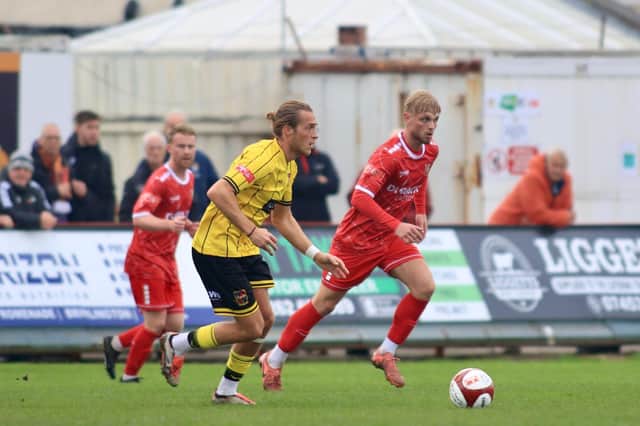The Seasiders on the attack at home to Pontefract.