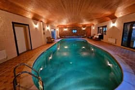 The property has its own leisure suite including this heated swimming pool.