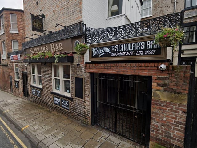 With 13 votes total, Scholar's Bar has been voted our reader's favourite place to get a pint in Scarborough. Scholar's Bar is located on Somerset Terrace.
