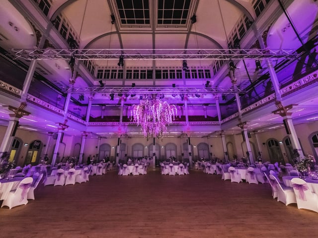 Inside Scarborough Spa, all set up for someone's big day!
picture: Scott Akoz.