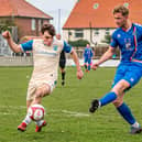 Striker Connor Simpson signs new deal with Whitby Town for 2023-24 season. PHOTO BY BRIAN MURFIELD