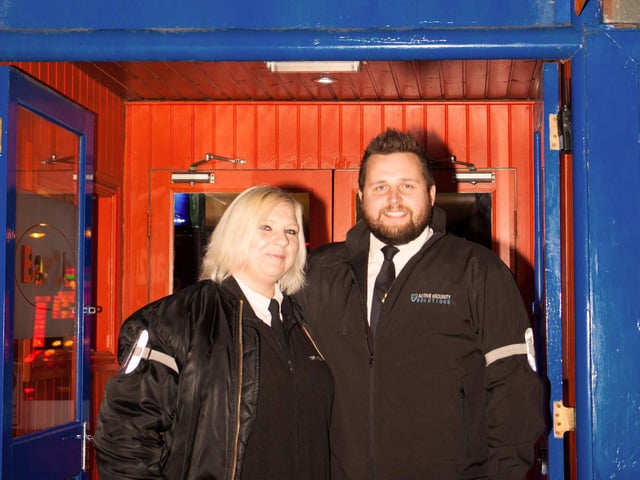 Karen and Matty welcome the punter's into the very popular Bar2B.