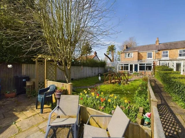 This four bedroom, two bathroom end terrace home is for sale with Hunters for £375,000.