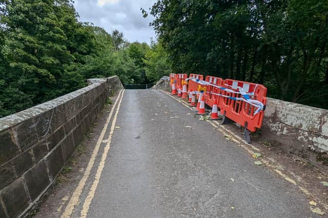 The current state of the 18th century Grade II listed structure, which will undergo temporary repairs later this month.