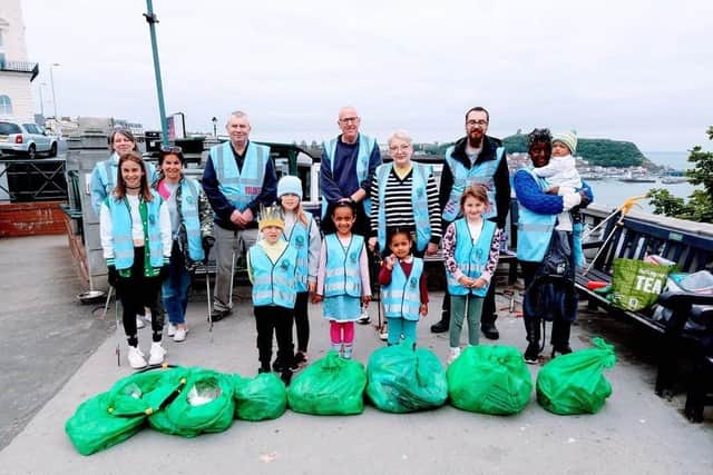 Keep Scarborough Tidy volunteers on a previous litter pick.