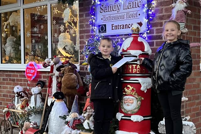 Sandylane staff have already taken their children to post letters to Santa in the new North Pole post box.