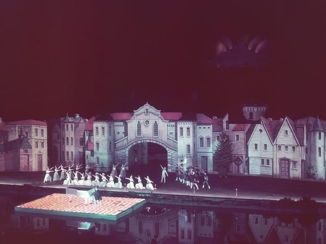 The Open Air Theatre, believed to be in the late 1950s due to the picture being in colour.