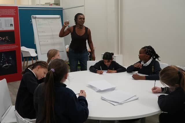 Pupils from St Peter’s School visited Scarborough Library to take part in a creative writing workshop run by Marsha Lowe.