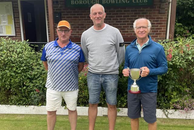 Dave Pryce, right, won the Borough Merit on Sunday.