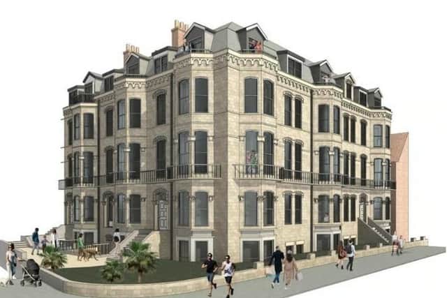 Ambassador Hotel, Scarborough. Proposed Street Scene. Hg2 Architects Ltd